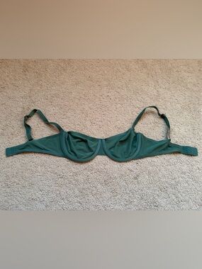 CUUP The Balconette Mesh Bra in Deep Green